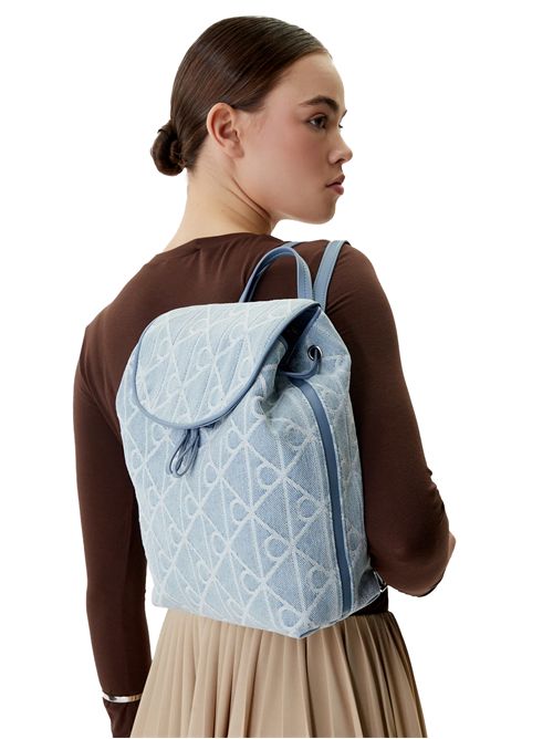 CALVIN KLEIN Zaino denim in jacquard con logo CALVIN KLEIN | LV04F3508GYBZ